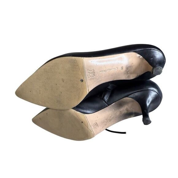 Gianvito Rossi Morganne 55 Black Calf Lace-Up Booties 36 / 6 US Pointed Toe - Picture 12 of 14